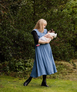 JOURNY Linen Dress Lucy Aegean Blue 7