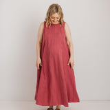 JOURNY Lucy Dress Pink Check Tencel 2