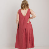 JOURNY Lucy Dress Pink Check Tencel 5