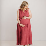 JOURNY Lucy Dress Pink Check Tencel 6