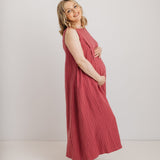 JOURNY Lucy Dress Pink Check Tencel 8
