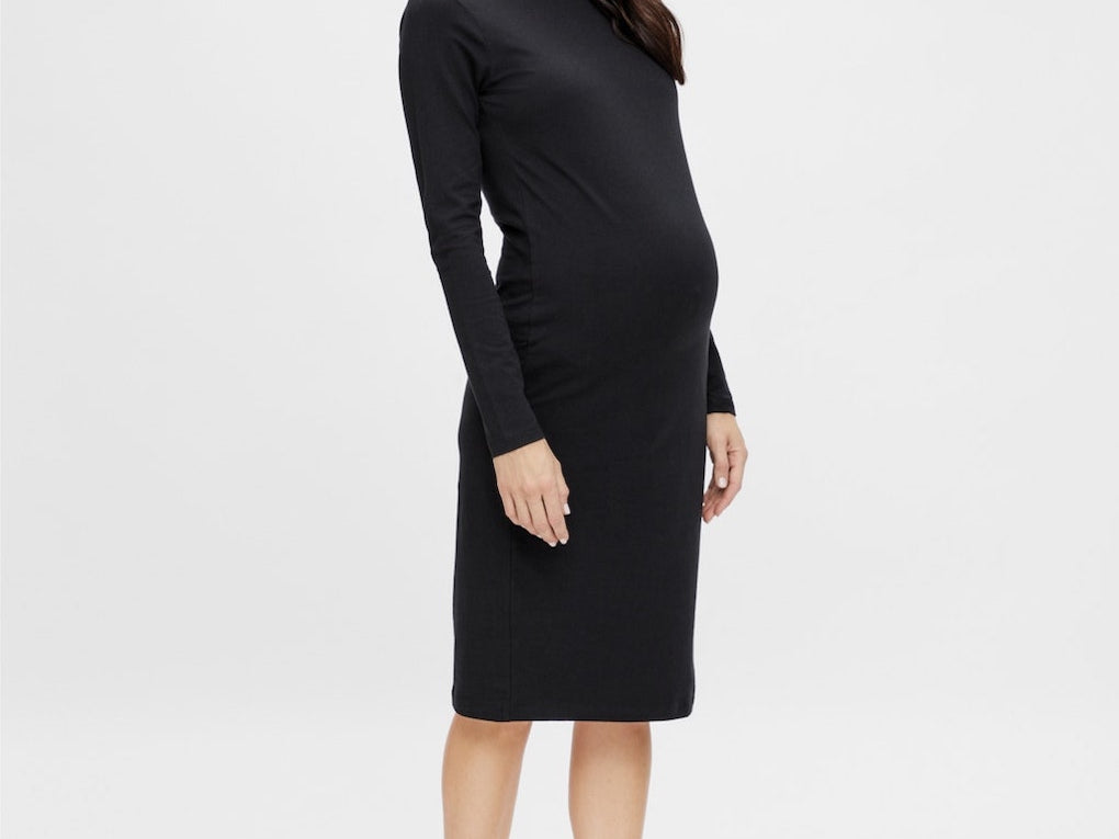 Mamalicious Jersey Rollneck Long Sleeve Maternity Dress For The Creators Mamalicious Jersey Rollneck Long Sleeve Maternity Dress For The Creators