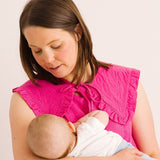 JOURNY Ruffle Detachable Collar Margot Collar Pink Linen 2