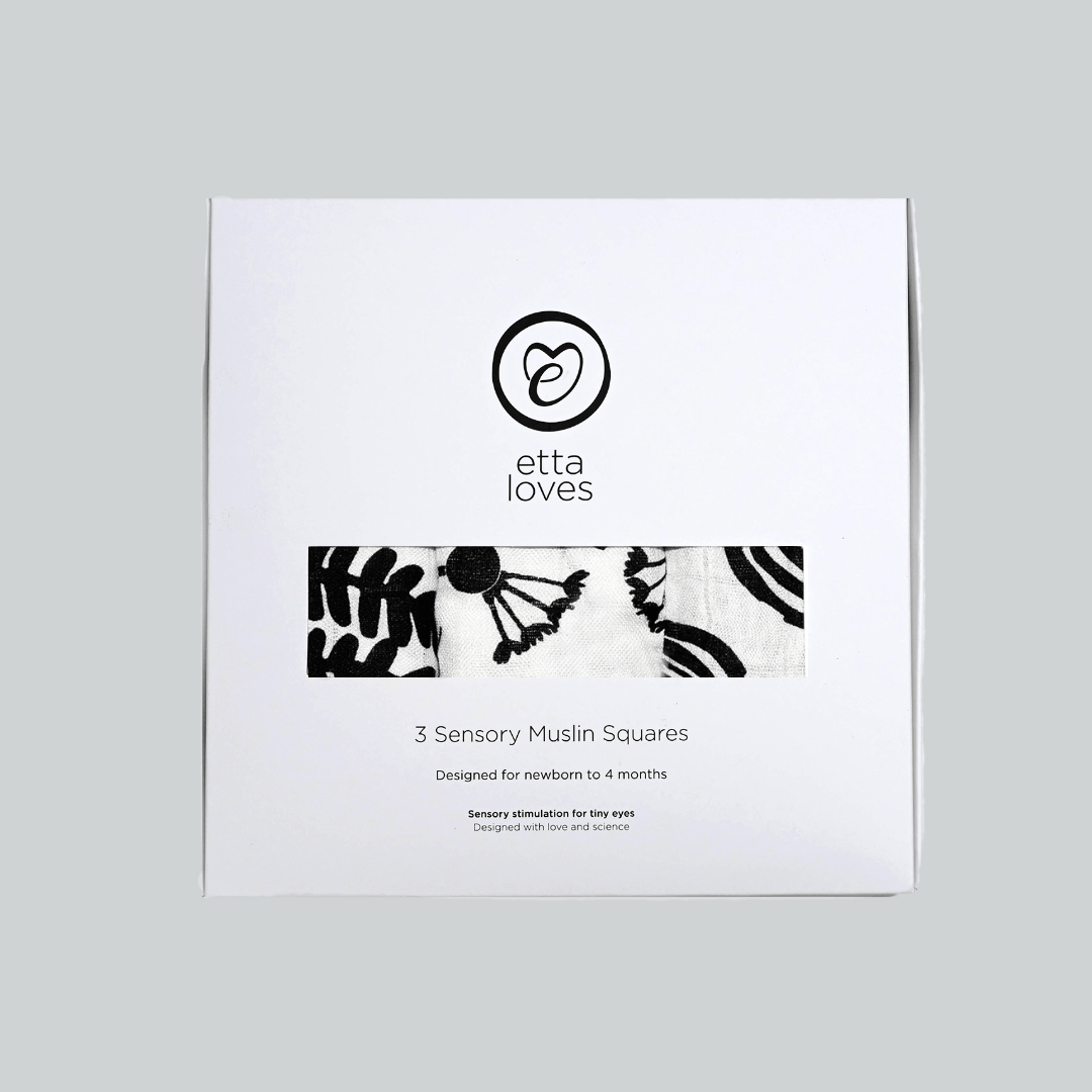 Etta Loves Plant Print 3 Pack Muslins 3