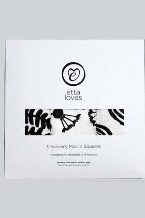 Etta Loves Plant Print 3 Pack Muslins 3