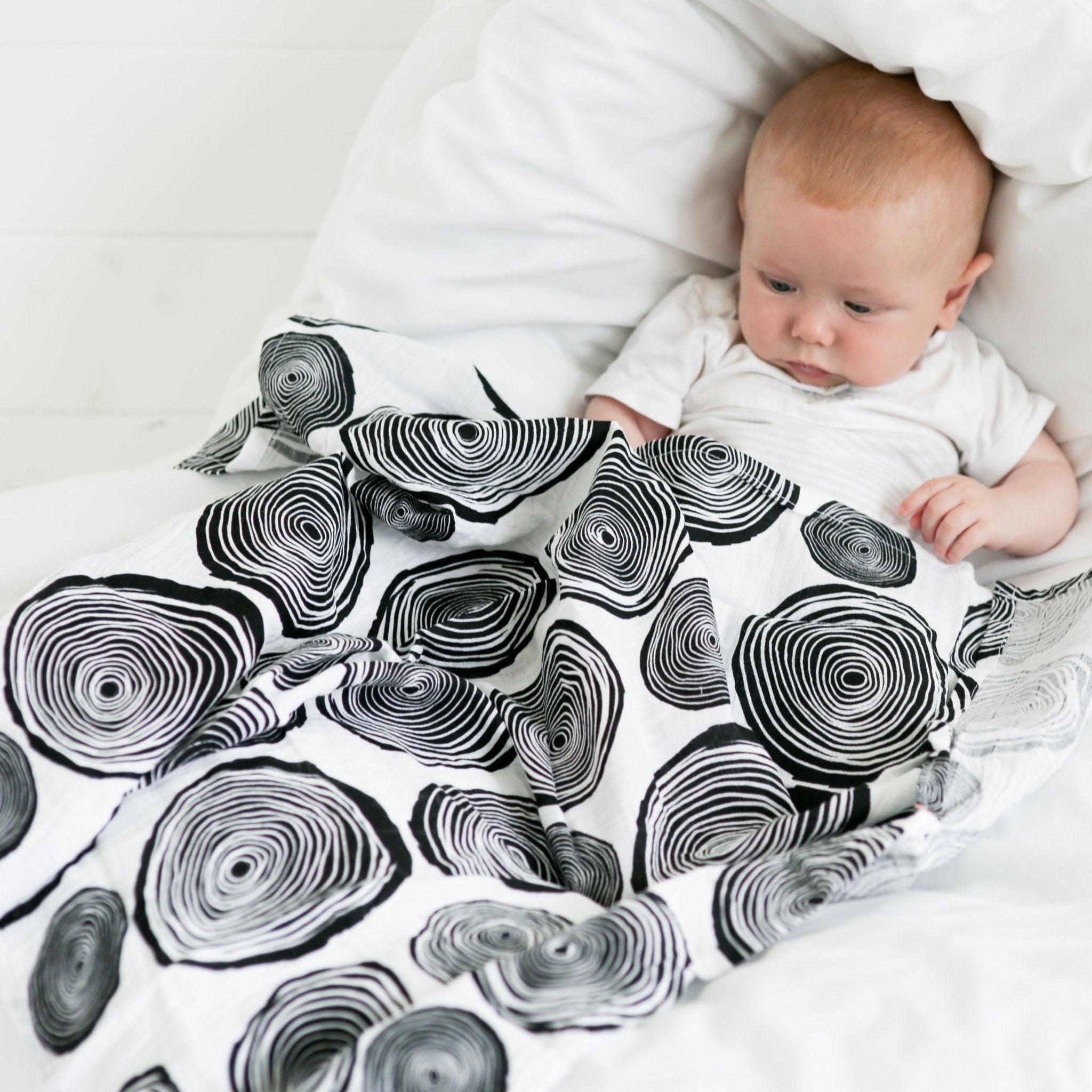 Etta Loves Plant Print 3 Pack Muslins 4