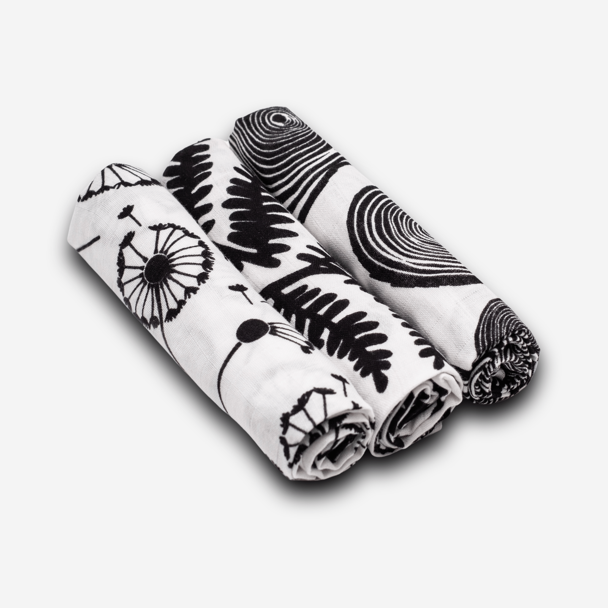 Etta Loves Plant Print 3 Pack Muslins 7