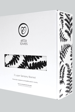 Etta Loves Plant Print Muslin Blanket Reversible 4