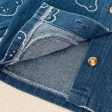Baby Embroidered Bear Denim Two-Piece Set by Cozy Crew Club – image 4
