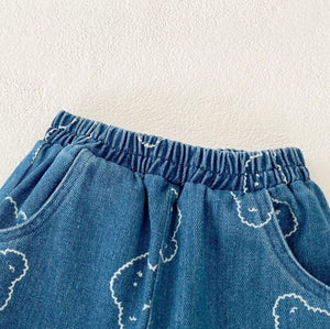 Baby Embroidered Bear Denim Two-Piece Set by Cozy Crew Club – image 3