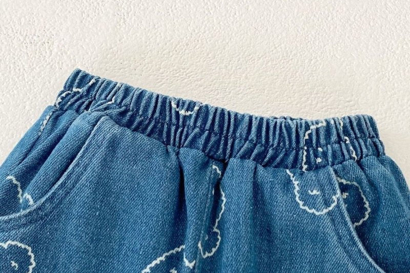 Baby Embroidered Bear Denim Two-Piece Set by Cozy Crew Club – image 3