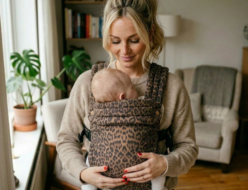 Bizzi Growin Nomad Air Animal Print Baby Carrier Savannah 2