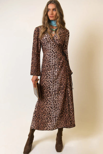 大好き Dress Wrap Leopard Cindy – Creators The For ワンピース