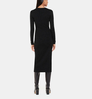 Whistles Annie Sparkle Knit Dress - Black | Sale For The Creators Whistles Annie Sparkle Knit Dress - Black | Sale For The Creators