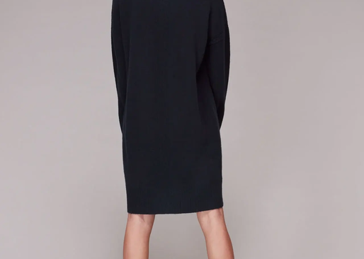 Funnel Neck Knit Dress - Navy | Whistles at For The Creators Funnel Neck Knit Dress - Navy | Whistles at For The Creators