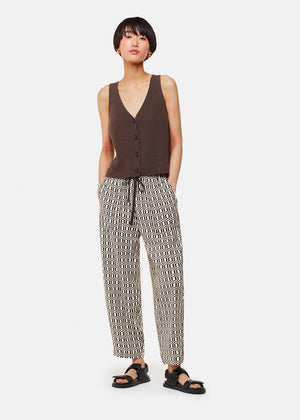 Whistles Link Check Print Trouser 1
