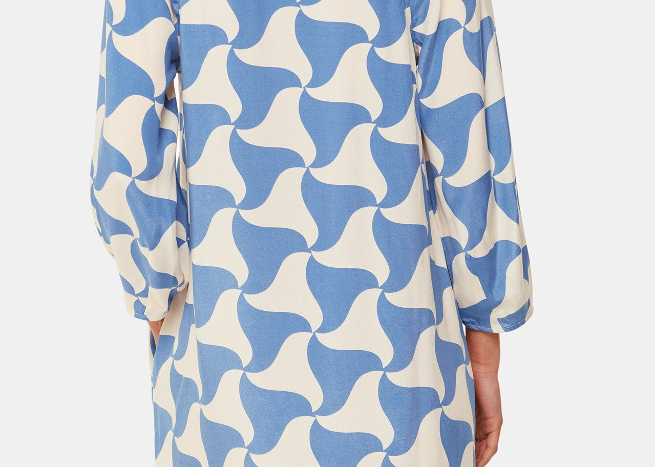 whistles dress blue Whistles Amber Midi Dress Blue Size 2