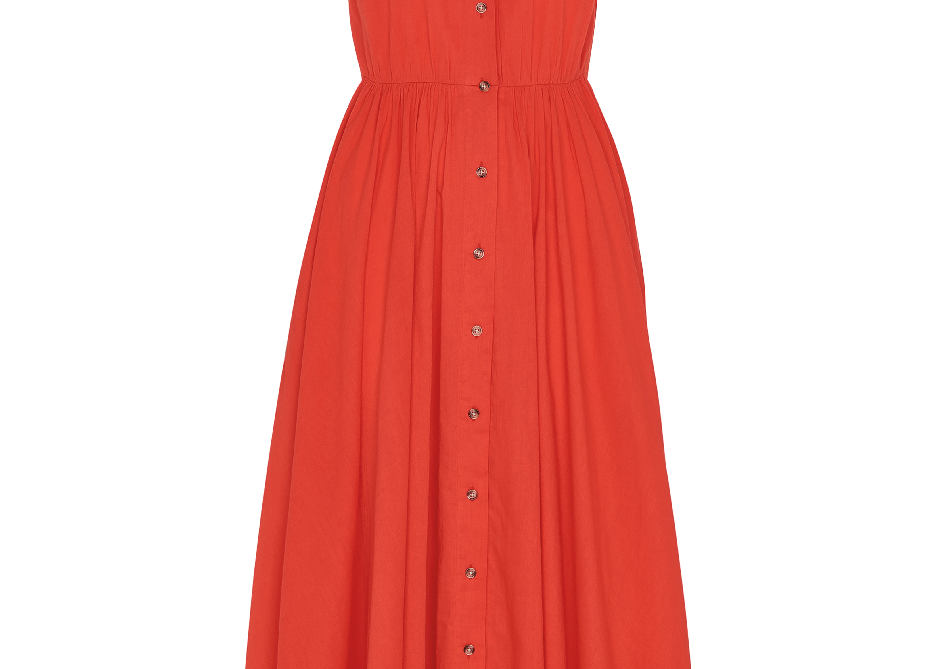 whistles red dresses Whistles Satin Twist Waist Midi Dress Red Size 10