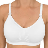 White bra on a white background