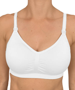 White bra on a white background